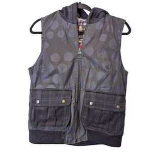 Barbour Gray Polka Dot Vest